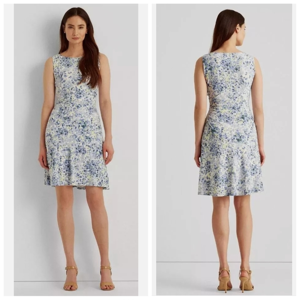 Ralph Lauren Floral Print Sleeveless Dress 14